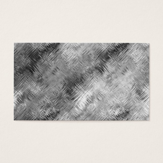 Hematite grijze gekramde textuur visitekaartje (Voorkant)