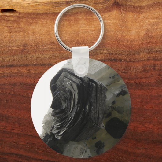 Hematite IJzer Roos Sleutelhanger (Voorkant)