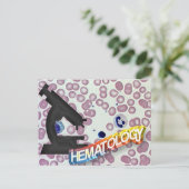 HEMATOLOGIE - Medische technologie - Laboratorium Briefkaart (Staand voorkant)