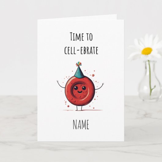 Hematologie Rode bloedcel felicitatiekaart Kaart (Kleine Plant)
