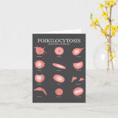 Hematologie Rood Bloedcel Laboratorium Wetenschap Kaart (Gele Bloem)