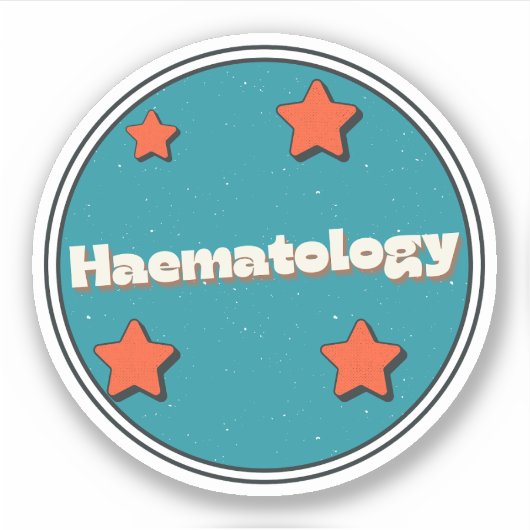 Hematologie Sticker (Voorkant)