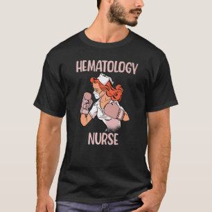 Hematologie Verpleegster Bokshandschoenen Vechters T-shirt