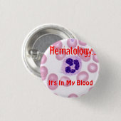 Hematologische pin ronde button 3,2 cm (Voorkant /achterkant)