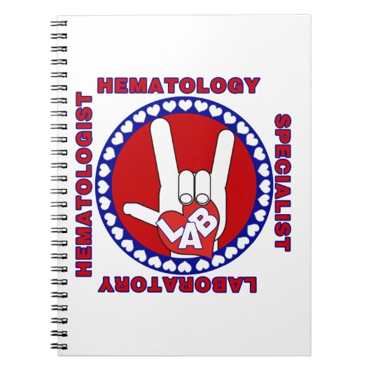 HEMATOLOGIST HEMATOLOGIE LAB SPECIALIST SQUARE LOG NOTITIEBOEK (Voorkant)