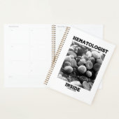 Hematologist in bloedcellen planner (Display)