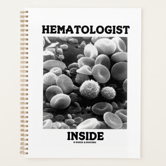 Hematologist in bloedcellen planner (Voorkant)