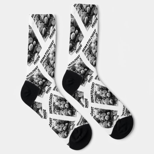 Hematologist Inside Blood Cells Electron Mcrscope Sokken (Rechts)