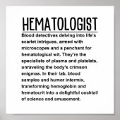 Hematologist Poster (Voorkant)