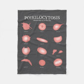 Hematology Red Blood Cell Laboratory Science Hemat Fleece Deken (Voorkant)