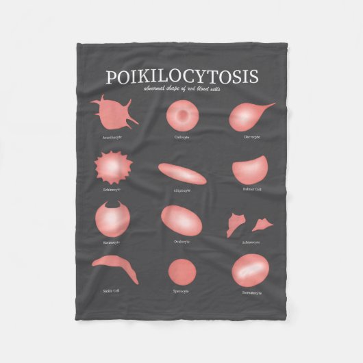 Hematology Red Blood Cell Laboratory Science Hemat Fleece Deken (Voorkant)