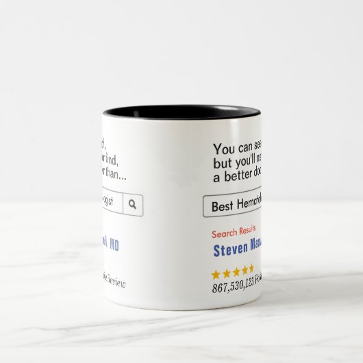 Hematoloog Aangepaste Gift Tweekleurige Koffiemok (Center)