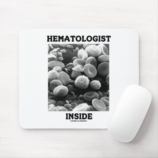 Hematoloog Inside (bloedcellen) Muismat (Met muis)