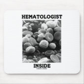 Hematoloog Inside (bloedcellen) Muismat (Voorkant)
