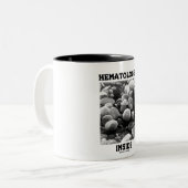 Hematoloog Inside (bloedcellen) Tweekleurige Koffiemok (Voorkant links)
