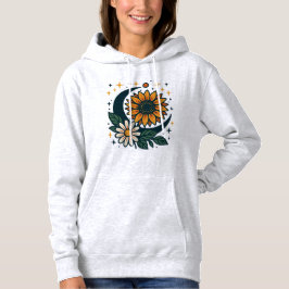 Hemdblouse met capuchon voor vrouwen met Celestial Hoodie