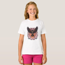Hemdblouse met hemel uil voor meisjes | Mystieke u