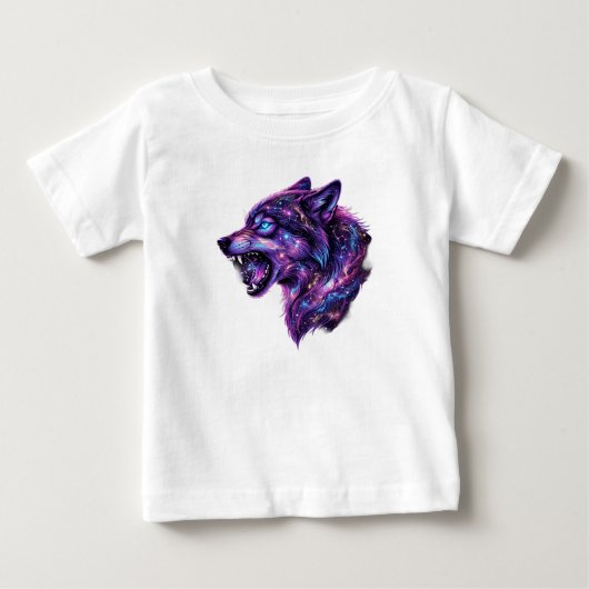 Hemdblouse met sterrenstelsel Cosmic Galaxy Wolf B (Voorkant)