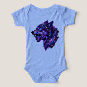 Hemdblouse met sterrenstelsel wolf brul grafisch o