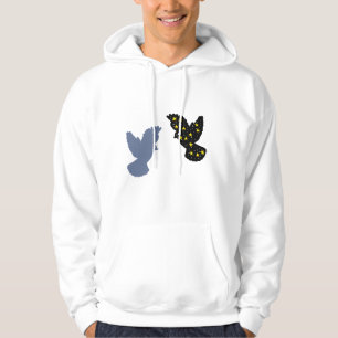 Hemdblouse met twee hemelse vogels – Spiritueel te Hoodie