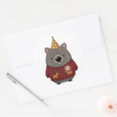 Hemdje Kerstmis Wombat Sticker Vel (Envelop)