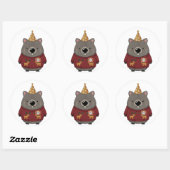Hemdje Kerstmis Wombat Sticker Vel (Vel)
