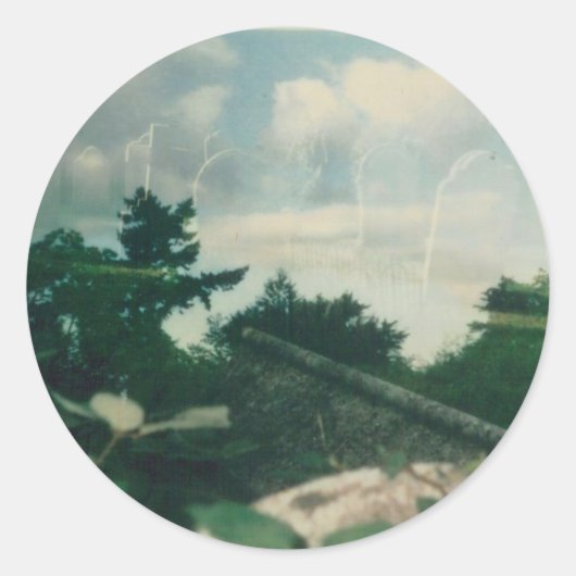 Hemel 001 ronde sticker (Voorkant)