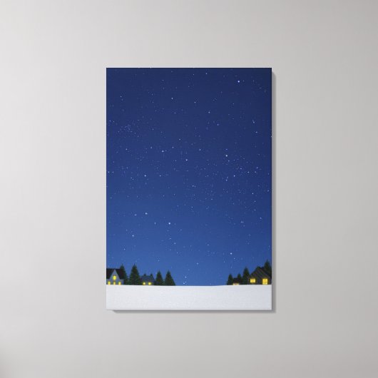Hemel bij nacht 2 canvas afdruk (Voorkant)