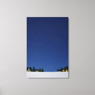 Hemel bij nacht 2 canvas afdruk