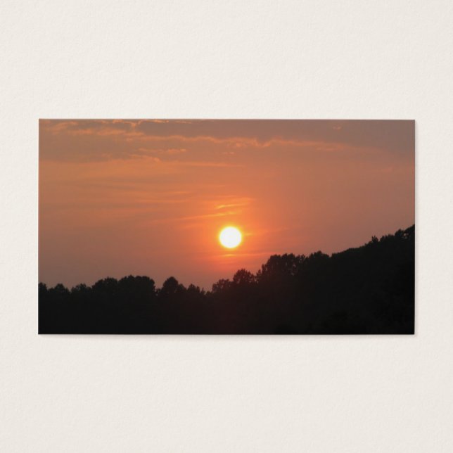 Hemel bij zonsondergang visitekaartje (Voorkant)