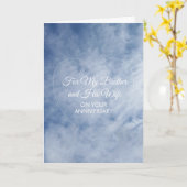Hemel Broer Echtgenote Persoonlijke Huwelijksverja Kaart (Gele Bloem)