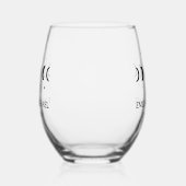 Hemel Bruiloft Favor Stemloze Wijn Glas (Rechts)