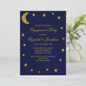 Hemel Bruiloftsfeest Onder de Sterren Kaart (Staand voorkant)