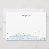 hemel | Confetti Pop Gepersonaliseerde briefpapier Notitiekaartje (Voorkant)