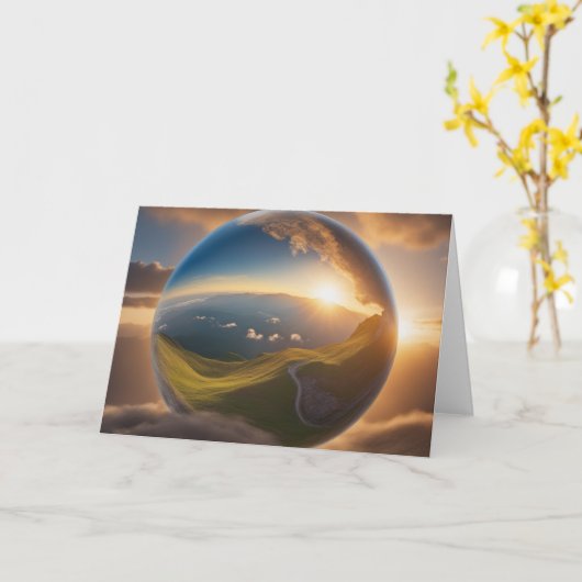 Hemel en Aarde Kaart (Gele Bloem)