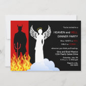 Hemel en hel diner kaart (Voorkant)
