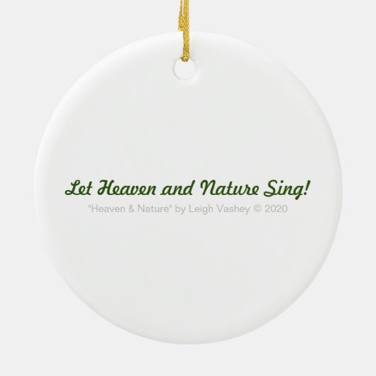 Hemel en Natuur Keramisch Ornament (Achterkant)