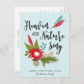 Hemel en Natuur zingen | kerst-Briefkaart Feestdagenkaart (Voorkant / Achterkant)