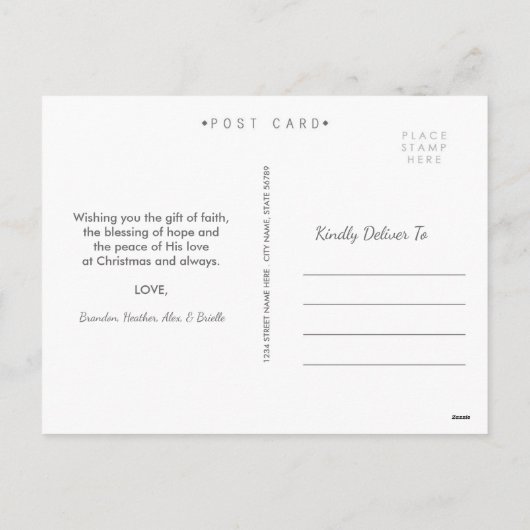 Hemel en Natuur zingen | kerst-Briefkaart Feestdagenkaart (Achterkant)