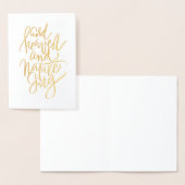 Hemel en Natuur zingen kerstmis Folie Kaarten (Display)