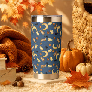 Hemel Halloween Heks Maan Thermische Tumbler Geïsoleerde Drinkbeker
