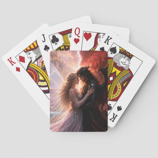 hemel hel liefde pokerkaarten (Achterkant)