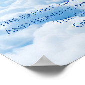 Hemel in de ogen van mijn baby Gedicht Poster (Hoek)