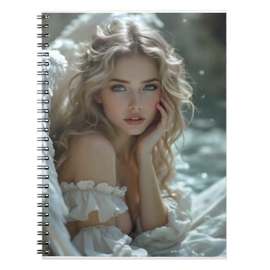 Hemel in haar ogen: Engel van stille verwondering Notitieboek (Voorkant)