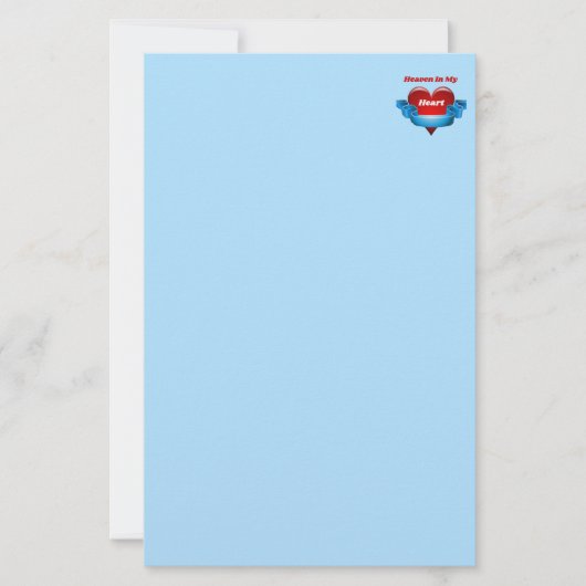 Hemel in mijn hart Briefpapier (Voorkant)