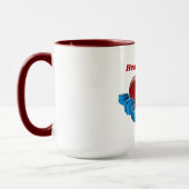 Hemel in mijn hart Twee toonkoffie Mok (Links)