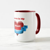 Hemel in mijn hart Twee toonkoffie Mok (Voorkant rechts)