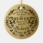 Hemel in ons huis...gouden herdenkingsfoto keramisch ornament (Voorkant)