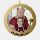 Hemel in ons huis...gouden herdenkingsfoto keramisch ornament (Achterkant)