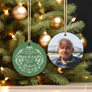 Hemel in ons huis...Groene Memorial Foto Keramisch Ornament